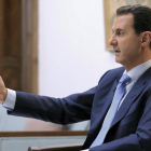 El presidente de Siria, Bachar al Asadm, en una entrevista en Damasco.-SANA HANDAOUT
