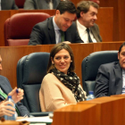 La consejera de Familia, Milagros Marcos, en el Pleno de las Cortes-Ical