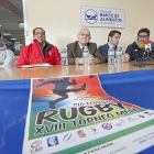 Presentación del derbi en la sede del Banco de Alimentos con Juan Carlos Pérez al a derecha de la imagen.-Pablo Requejo