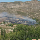 Incendio forestal entre Cigudosa y Valdeprado en la provincia de Soria.-ICAL