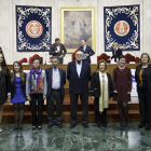 Los voluntarios premiados de las cuatro categorías.-José C. Castillo