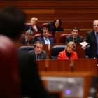 Intervención del presidente de la Junta, Juan Vicente Herrera, en el Pleno de las Cortes.-ICAL