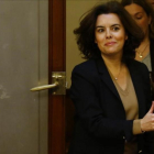 Sáenz de Santamaría, este jueves en el Congreso.-