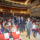El presidente de la Junta asistió ayer junto al alcalde a la inauguración junto a los directivos del congreso.-ISRAEL L. MURILLO