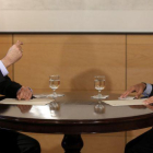 Mariano Rajoy (PP) y Albert Rivera (Ciudadanos), en el Congreso de los Diputados.-JOSÉ LUIS ROCA