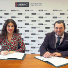La rectora de la UEMC y el presidente de Cermi.-ICAL