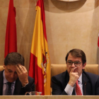 Alfonso Fernández Mañueco, en un momento del Pleno.-ICAL