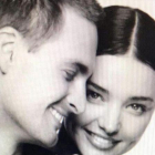 Miranda Kerr y su prometido, Evan Spiegel.-INSTAGRAM