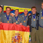 El equipo español campeón del mundo al completo, con Isai Ferreras a la derecha.-L. FUENTE