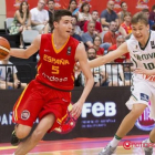El vallisoletano Miguel González, con la camiseta de la selección española Sub-18.-EL MUNDO