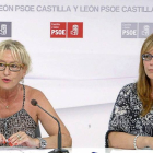 Isabel Gonzalo y Marta Olmedo informan sobre iniciativas socialistas en materia de Servicios Sociales-Ical