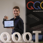 Rubén Martín, CEO de QQQT, en las instalaciones de su empresa en Salamanca.-ENRIQUE CARRASCAL