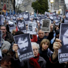 Manifestación en Buenos Aires en protesta por la desaparición de Maldonado.-AP / VICTOR R. CAIVANO