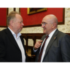 Andy Palmer y Jesús Julio Carnero, durante la reunión en el Ayuntamiento de Valladolid.-E. M.