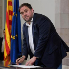 El vicepresidente del Govern y máximo responsable de Economía de Catalunya, Oriol Junqueras.-EFE / ANDREU DALMAU