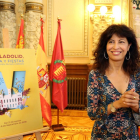 La concejala de Cutura y Turismo, Ana Redondo, presenta el cartel y el programa de la Feria y Fiestas de la Virgen de San Lorenzo 2018.-RUBÉN CACHO / ICAL