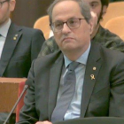 Quim Torra en el banquillo del TSJC.-CAPTURA DE VÍDEO