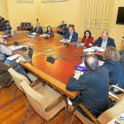 La sesión de ayer de la Comisión de Investigación de la Sociedad Valladolid Alta Velocidad.-E. M.