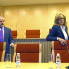 Jesús Verdugo, decano del Colegio de Abogados, y LourdesRodríguez, Fiscal Superior de Castilla y León.-ICAL