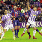 El Real Valladolid ganó por 3-2 al Huesca en Zorrilla la pasada temporada. Ninguno de los goleadores [Mata (2), Plano, Luso y Melero] jugará hoy.-J.M. LOSTAU