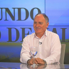 El secretario general de UGT en Castilla y León, Faustino Temprano, ayer en un momento de ‘La Quinta Esquina’.-PHOTOGENIC
