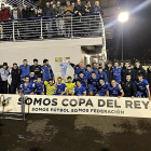 La plantilla del Tolosa CF celebra la clasificación para la siguiente ronda de la Copa del Rey.-EL MUNDO
