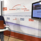 El secretario general del PSOE de Castilla y León, Luis Tudanca, presenta en Valladolid el Portal de Transparencia del PSOE de Castilla y León-Nacho Gallego