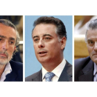 Combo de fotografías del empresario Francisco Correa, Alberto López Viejo el extesorero del PP Luis Bárcenas.-EFE