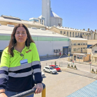 La ingeniera química Laura Diego en las instalaciones de la fábrica de Azucarera en la localidad zamorana de Toro.-EL MUNDO