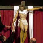 Celebración del Santo Ejercicio del Descendimiento, en Cuenca de Campos.-ICAL