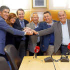 Alberto Plaza, Susana Suárez, Juan José Tomás-Biosca, Román Rodriguez, José Manuel Barrio y Mariano Suárez.-J.M. LOSTAU