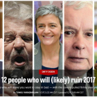 Imagen que ilustra el artículo de 'Politico' sobre las 12 personas que "(probablemente) arruinarán el 2017".-