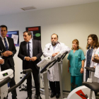 El consejero de Sanidad, Antonio María Sáez, y el delegado de la junta, Alberto Castro, visitan varias zonas del Complejo Asistencial de Zamora.-ICAL