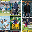 Escaparate con una selección de las revistas editadas por El Gráfico.-EL PERIÓDICO