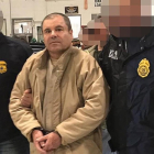 El narcotraficante mexicano Joaquín Guzmán, El Chapo, tras ser detenido y extraditado a EEUU, el pasado mes de enero.El narcotraficante mexicano Joaquín Guzmán, El Chapo, tras ser detenido y extraditado a EEUU, el pasado mes de enero.-