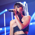 Aitana durante la actuación de ayer.-EL PERIÓDICO