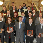 Foto de familia de los protagonistas de los premios ‘Valladolid Ciudad Deportiva-2014’-J. M. LOSTAU