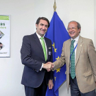 Suárez-Quiñones con el director general de Medio Ambiente de la UE, Daniel Calleja-ICAL