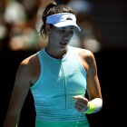 Muguruza, en uno de los partidos que disputó en el pasado Open de Australia.-LUCAS COCH