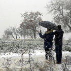 El primer manto de nieve fue una excusa perfecta para tomar fotografías de paisajes.-ICAL