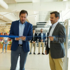 Inauguración de una nueva tienda Lidl. Asisten, el alcalde de Valladolid, Óscar Puente, y el director regional de Lidl, Jaime Herrá, entre otros-ICAL