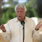 Felipe González compara desde Colombia a los líderes independentistas investigados con los guerrilleros de la FARC.-RICARDO MALDONADO ROZO (EFE)