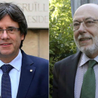 Carles Puigdemont y José Manuel Maza.-DANNY CAMINAL