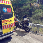 Estado en el que quedó la bicicleta tras el accidente.-EL MUNDO