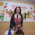 La consejera de Cultura y Turismo, María Josefa García Cirac, inaugura el congreso 'Nuevos retos de la Ley del Deporte de Castilla y León'.-ICAL