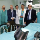 El consejero de Sanidad, Antonio María Sáez, visita el nuevo paritario quirofanizado del Hospital de León-Ical