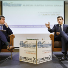 Pablo Lago y Albert Rivera, en un momento del Club de Prensa de EL MUNDO DE CASTILLA Y LEÓN-J. M. LOSTAU