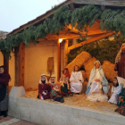 Vecinos de Fresno representaron a la Virgen María y a San José con el Ángel anunciador y el niño Jesús.-EL MUNDO