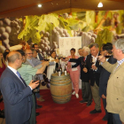 El brindis con Ribera del Duero en la inauguración de la Feria del Vino de San Esteban.-ANA HERNANDO