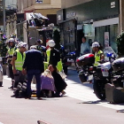 Herido un operario tras caer desde una grúa en la calle María de Molina de Valladolid - EUROPA PRESS